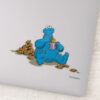 Vintage_Cookie_Monster_Eating_Cookies_Sticker_1 Vintage Cookie Monster Eating Cookies Sticker