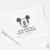 Vintage_Disney_Mickey_Mouse_Baby_Shower_Square_Sticker_4 Vintage Disney Mickey Mouse Baby Shower Square Sticker