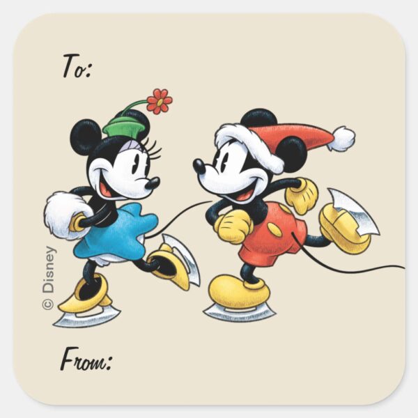 Vintage_Disney___Mickey_&_Minnie_Ice_Skating_Square_Sticker_1 Vintage Disney Mickey Minnie Ice Skating Square Sticker
