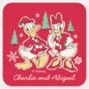 Vintage_Donald_&_Daisy___Warm_Holiday_Hearts_Square_Sticker_1 Vintage Donald Daisy Warm Holiday Hearts Square Sticker
