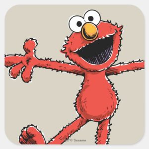 Vintage Elmo Square Sticker