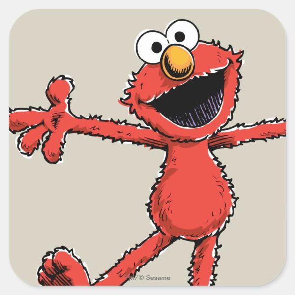 Vintage_Elmo_Square_Sticker_1 Vintage Elmo Square Sticker
