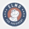 Vintage_Elmo_for_President_Badge_Classic_Round_Sticker_1 Vintage Elmo For President Badge Classic Round Sticker