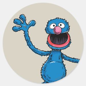 Vintage Grover Classic Round Sticker