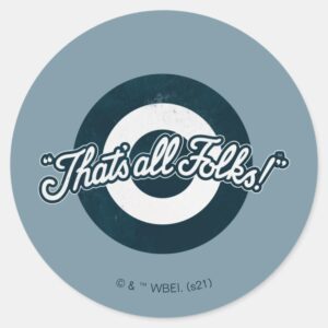 Vintage_LOONEY_TUNES™__THAT'S_ALL_FOLKS!™__Classic_Round_Sticker_1 Vintage LOONEY TUNES™ THATS ALL FOLKS™ Classic Round Sticker