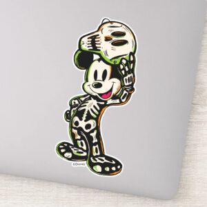 Vintage Mickey Mouse Skeleton Costume Sticker