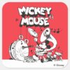 Vintage_Mickey_Silly_Insturments_Square_Sticker_1 Vintage Mickey Silly Insturments Square Sticker