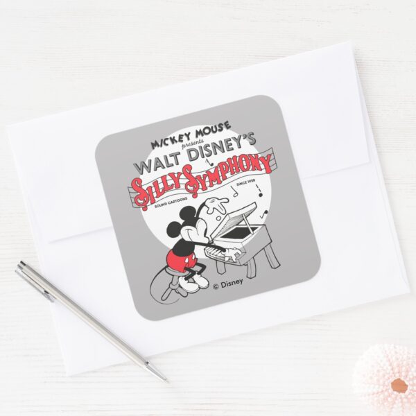 Vintage_Mickey_Silly_Symphony_Square_Sticker_3 Vintage Mickey Silly Symphony Square Sticker