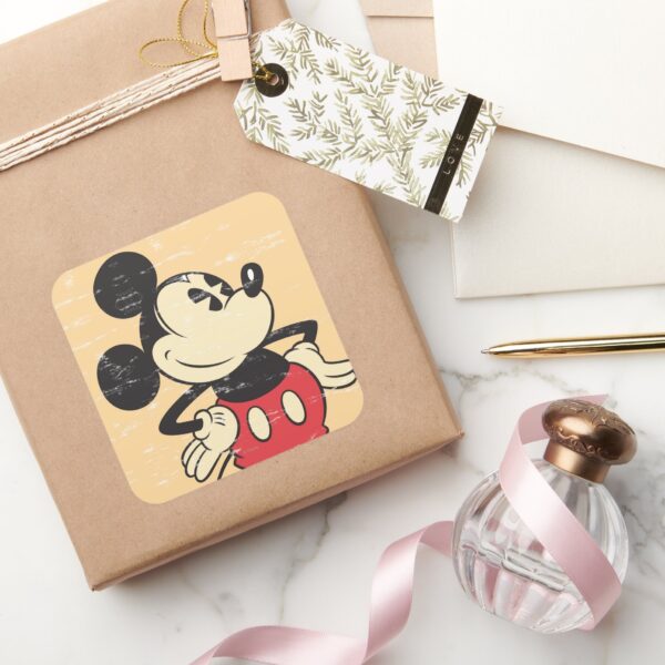 Vintage_Mickey_Square_Sticker_5 Vintage Mickey Square Sticker