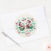Vintage_Mickey_&_Minnie___Cozy_Christmas_Classic_Round_Sticker_3 Vintage Mickey Minnie Cozy Christmas Classic Round Sticker