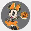 Vintage_Minnie_Mouse_Skeleton_Costume_Classic_Round_Sticker_1 Vintage Minnie Mouse Skeleton Costume Classic Round Sticker