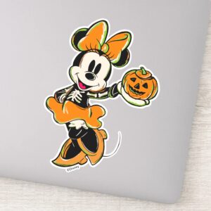 Vintage Minnie Mouse Skeleton Costume Sticker