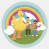Vintage_Sesame_Street_Friends_Rainbow_Classic_Round_Sticker_1 Vintage Sesame Street Friends Rainbow Classic Round Sticker