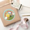 Vintage_Sesame_Street_Friends_Rainbow_Classic_Round_Sticker_5 Vintage Sesame Street Friends Rainbow Classic Round Sticker