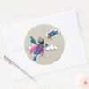 Vintage_Super_Grover_Classic_Round_Sticker_3 Vintage Super Grover Classic Round Sticker