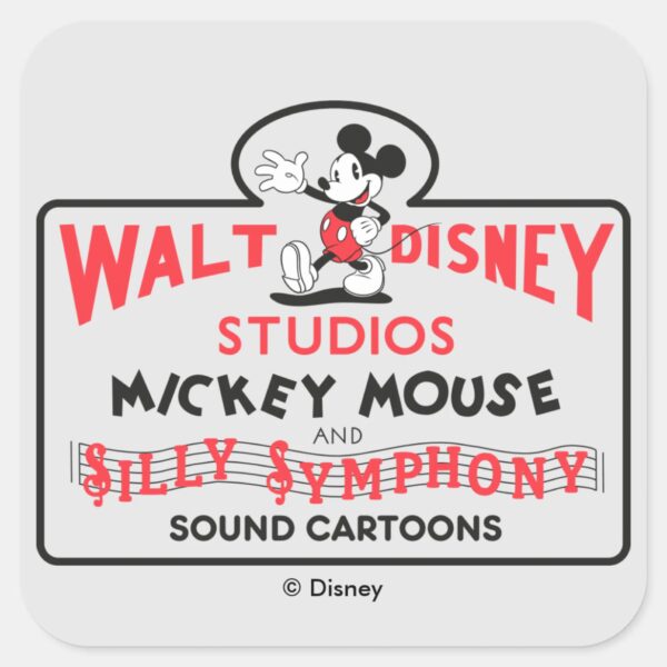 Vintage_Walt_Disney_Studios_Square_Sticker_1 Vintage Walt Disney Studios Square Sticker