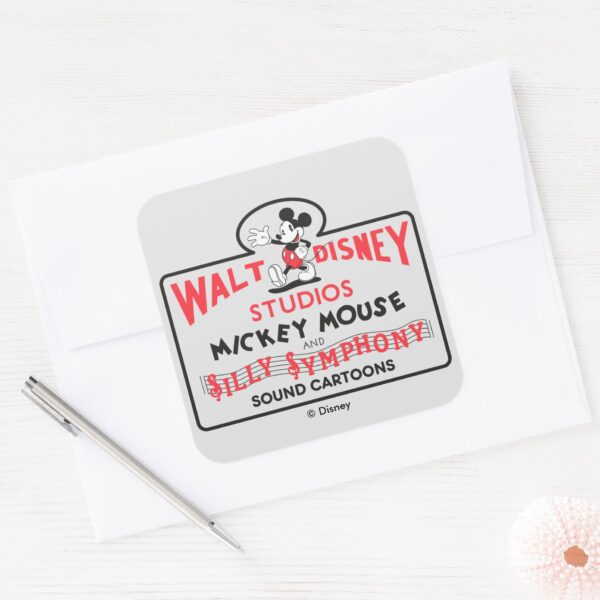 Vintage_Walt_Disney_Studios_Square_Sticker_3 Vintage Walt Disney Studios Square Sticker