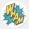 WHAM_2_CLASSIC_ROUND_STICKER_1 WHAM 2 CLASSIC ROUND STICKER
