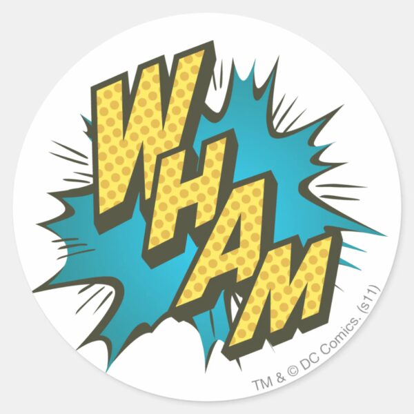 WHAM_2_CLASSIC_ROUND_STICKER_1 WHAM 2 CLASSIC ROUND STICKER