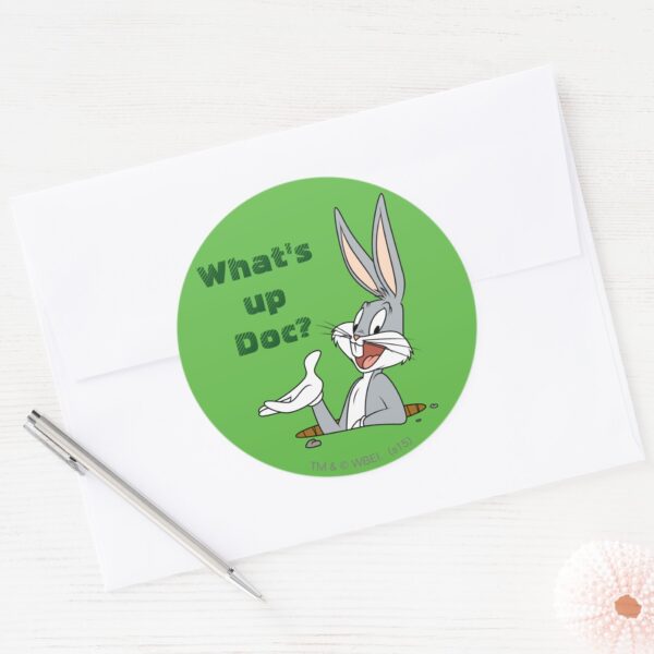WHAT’S_UP_DOC_™_BUGS_BUNNY™_Rabbit_Hole_Classic_Round_Sticker_3 WHATS UP DOC ™ BUGS BUNNY™ Rabbit Hole Classic Round Sticker