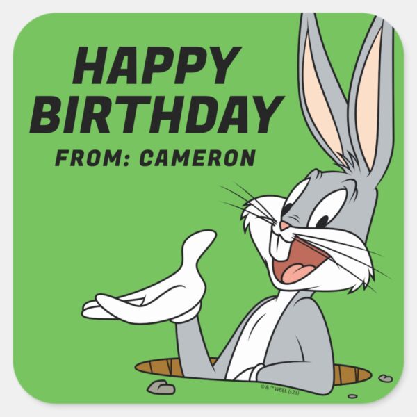 WHAT’S_UP_DOC_™_BUGS_BUNNY™___Happy_Birthday_Square_Sticker_1 WHATS UP DOC ™ BUGS BUNNY™ Happy Birthday Square Sticker