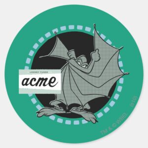 WILE_E._COYOTE™_Acme_Products_5_Classic_Round_Sticker_1 WILE E. COYOTE™ Acme Products 5 Classic Round Sticker
