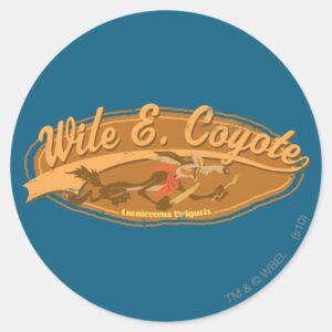 WILE E. COYOTE™ Carnivorous Vulgaris Classic Round Sticker