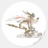 WILE_E._COYOTE™_Cycle_Racer_Classic_Round_Sticker_1 WILE E. COYOTE™ Cycle Racer Classic Round Sticker
