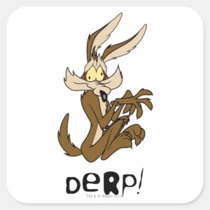 WILE E. COYOTE™ Derp Square Sticker