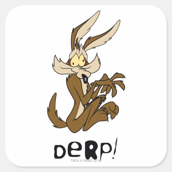 WILE_E._COYOTE™_Derp_Square_Sticker_1 WILE E. COYOTE™ Derp Square Sticker