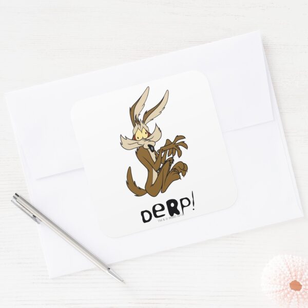 WILE_E._COYOTE™_Derp_Square_Sticker_3 WILE E. COYOTE™ Derp Square Sticker