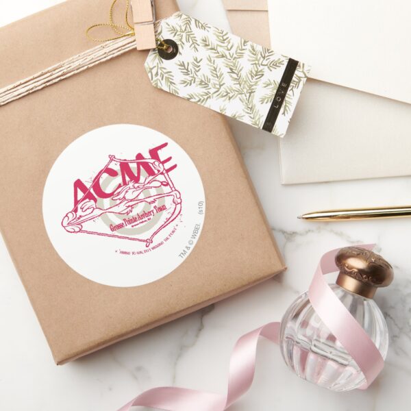 WILE_E._COYOTE™_Grosse_Pointe_Archery_Team_Classic_Round_Sticker_5 WILE E. COYOTE™ Grosse Pointe Archery Team Classic Round Sticker