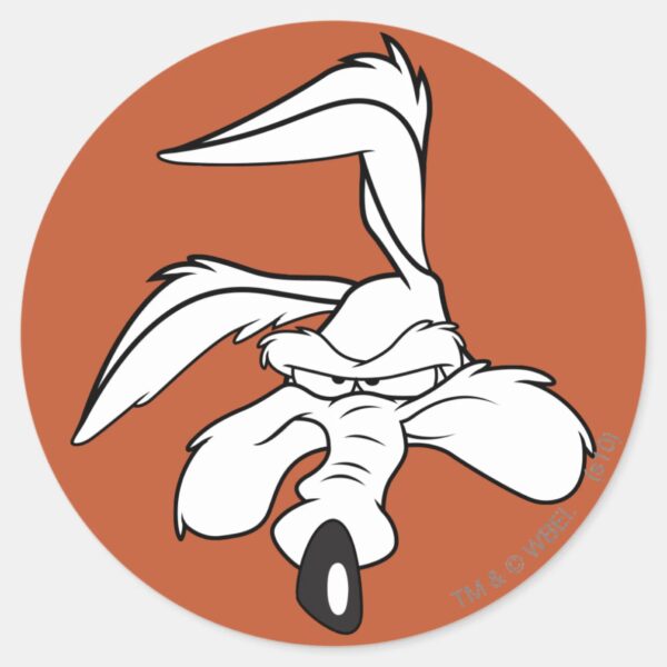 WILE_E._COYOTE™_Head_Shot_Classic_Round_Sticker_1 WILE E. COYOTE™ Head Shot Classic Round Sticker