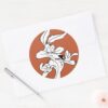 WILE_E._COYOTE™_Looking_Pleased_Classic_Round_Sticker_3 WILE E. COYOTE™ Looking Pleased Classic Round Sticker