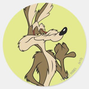 WILE E. COYOTE™ Looking Proud Classic Round Sticker