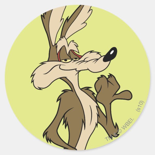 WILE_E._COYOTE™_Looking_Proud_Classic_Round_Sticker_1 WILE E. COYOTE™ Looking Proud Classic Round Sticker
