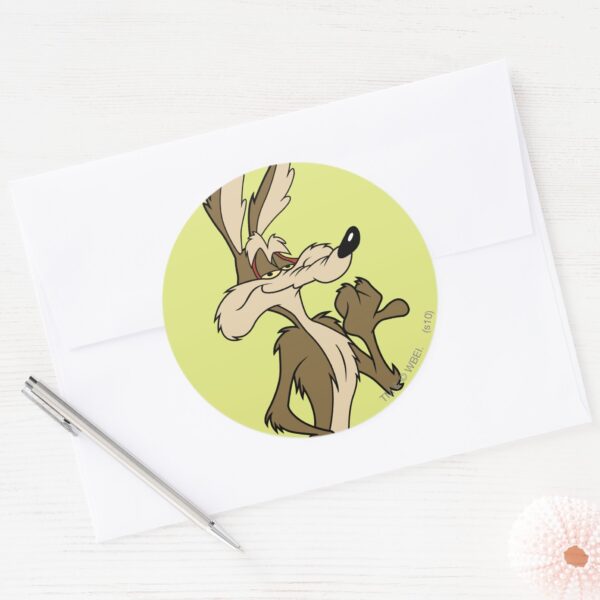 WILE_E._COYOTE™_Looking_Proud_Classic_Round_Sticker_3 WILE E. COYOTE™ Looking Proud Classic Round Sticker