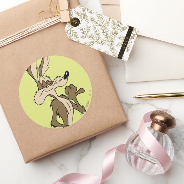 WILE_E._COYOTE™_Looking_Proud_Classic_Round_Sticker_5 WILE E. COYOTE™ Looking Proud Classic Round Sticker