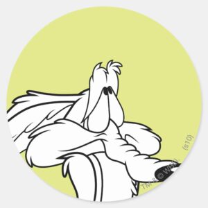 WILE E. COYOTE™ Looking Up Classic Round Sticker