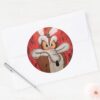 WILE_E._COYOTE™_Red_Fury_Classic_Round_Sticker_3 WILE E. COYOTE™ Red Fury Classic Round Sticker