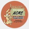 WILE_E._COYOTE™_Rope_Climbing_Championships_Classic_Round_Sticker_1 WILE E. COYOTE™ Rope Climbing Championships Classic Round Sticker