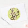 WILE_E._COYOTE™_Standing_Tall_Classic_Round_Sticker_3 WILE E. COYOTE™ Standing Tall Classic Round Sticker
