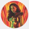 WW84___Red-Orange_Wonder_Woman_Kaleidoscope_Classic_Round_Sticker_1 WW84 Red Orange Wonder Woman Kaleidoscope Classic Round Sticker