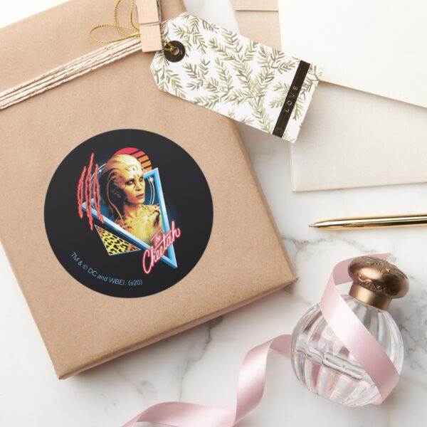 WW84___The_Cheetah_Retrowave_Character_Badge_Classic_Round_Sticker_5 WW84 The Cheetah Retrowave Character Badge Classic Round Sticker