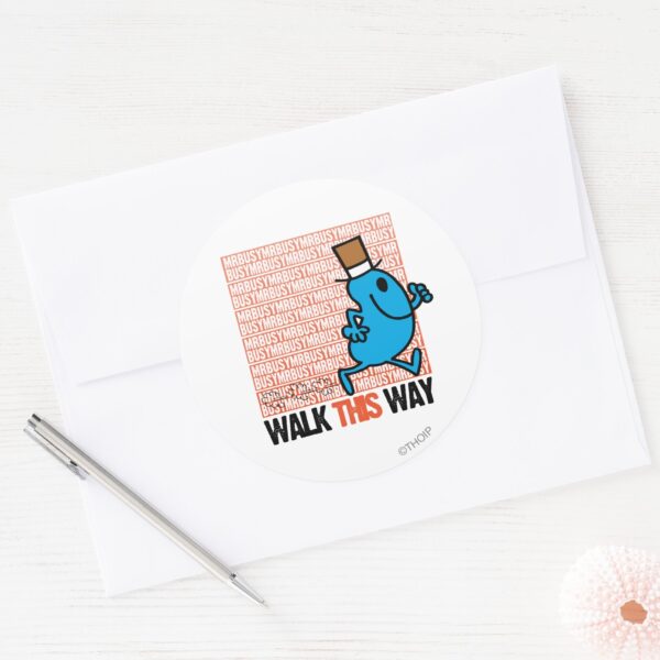 Walk_This_Way_Classic_Round_Sticker_3 Walk This Way Classic Round Sticker