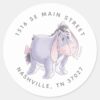Watercolor_Eeyore___Baby_Shower_Classic_Round_Sticker_2 Watercolor Eeyore Baby Shower Classic Round Sticker