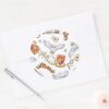 Watercolor_GRYFFINDOR™_Hedwig_Pattern_Classic_Round_Sticker_3 Watercolor GRYFFINDOR™ Hedwig Pattern Classic Round Sticker