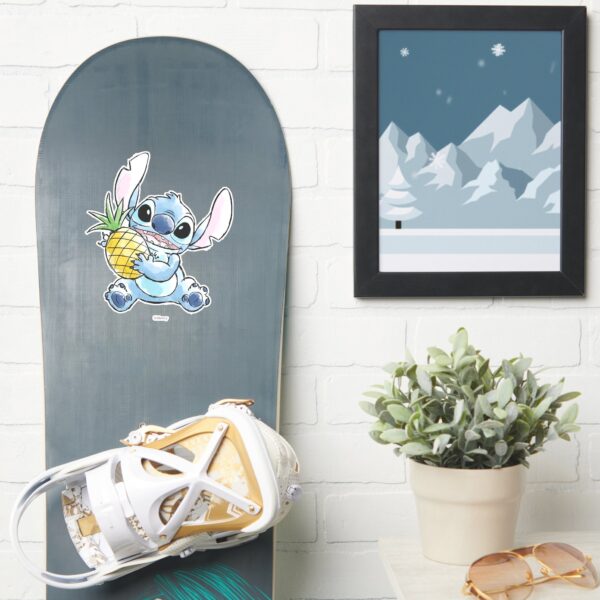 Watercolor Stitch Holding Pineapple Sticker