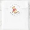 Watercolor_Winnie_the_Pooh_Baby_Shower_Address_Classic_Round_Sticker_6 Watercolor Winnie The Pooh Baby Shower Address Classic Round Sticker
