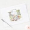 Watercolor_Winnie_the_Pooh_Picnic_Baby_Shower_Square_Sticker_4 Watercolor Winnie The Pooh Picnic Baby Shower Square Sticker